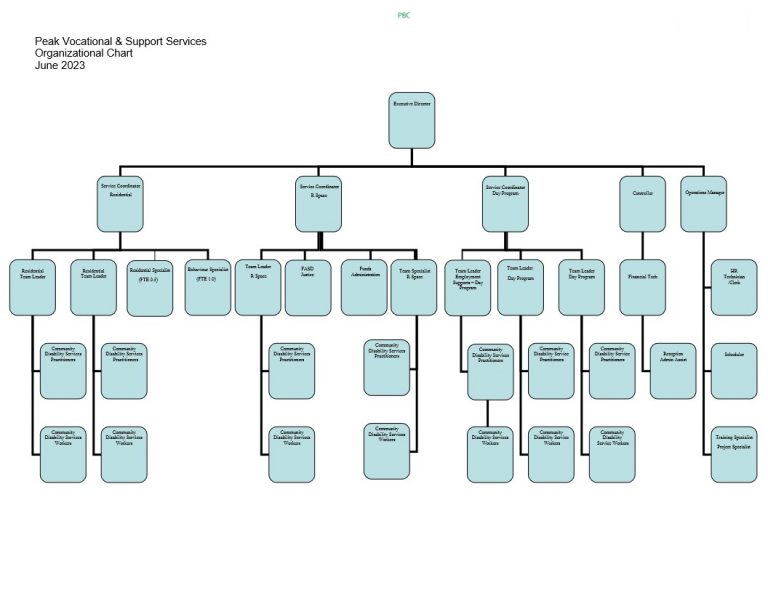 Organizational Chart | Peak Support Services